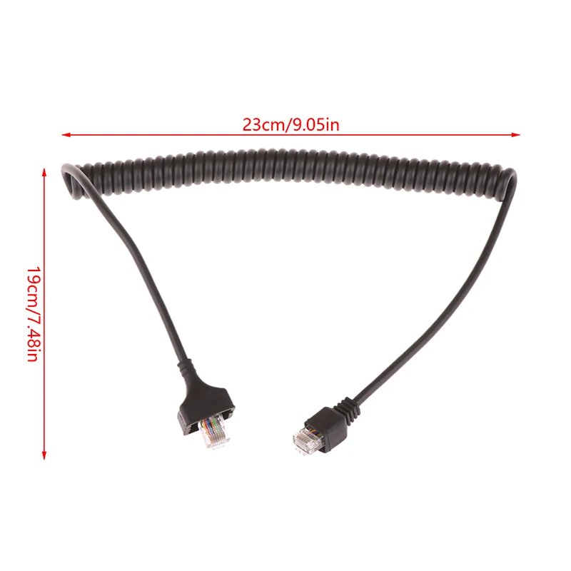 Replacement 8-Pin Speaker PTT Mic Microphone Cable For TM281/TM481/TM271/TM471A/TK-863G TK-868 TK-868G 768G TK-760 Radio