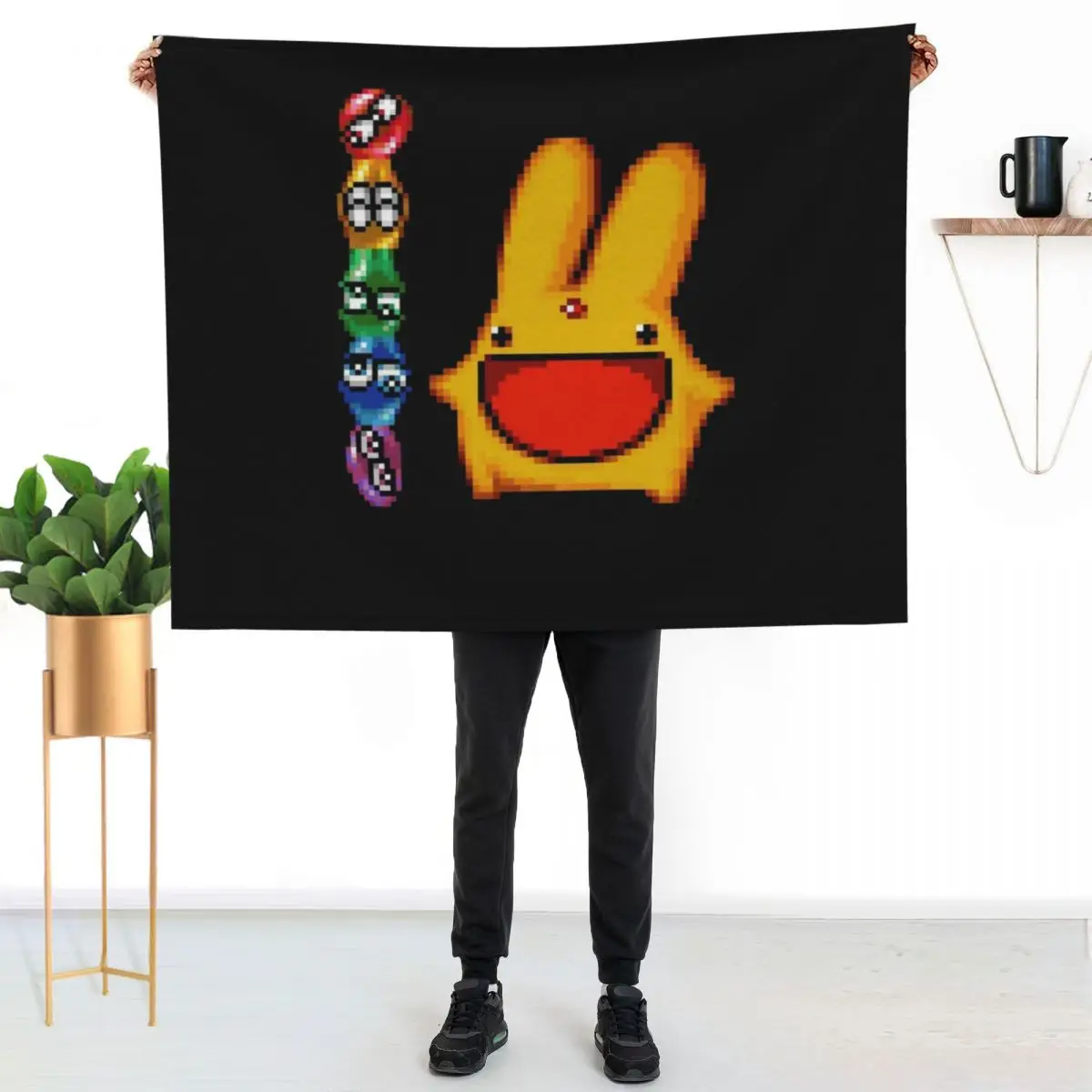 Puyo Puyo And Carbuncle Slim Fit Classic T Throw Blanket Warm Napping Blanket for Office Couch Bed