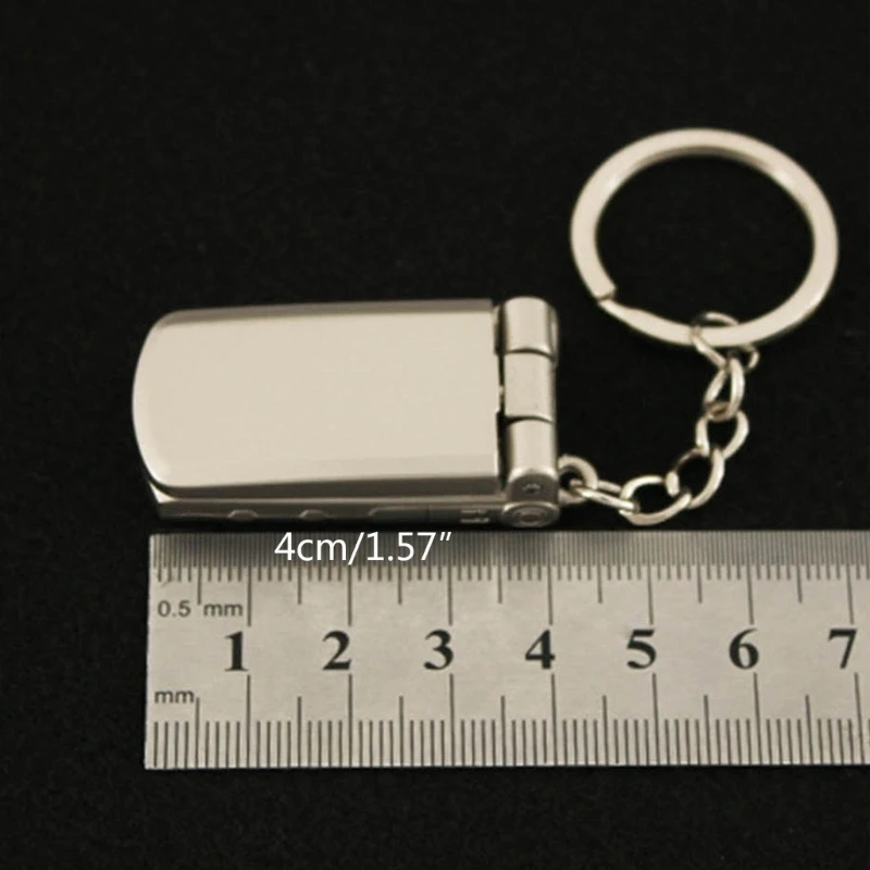 Mini Flip and Rotate Keychain Creative Phone Shaped Pendant Charm Keyring Y2K Style Bag Keys Hanging Ornament Decor