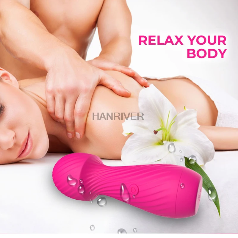 

Personal Mini Wan Waterproof Massager Handheld Electric Magic Massager with 9 Vibration Modes Rechargeable Color Random
