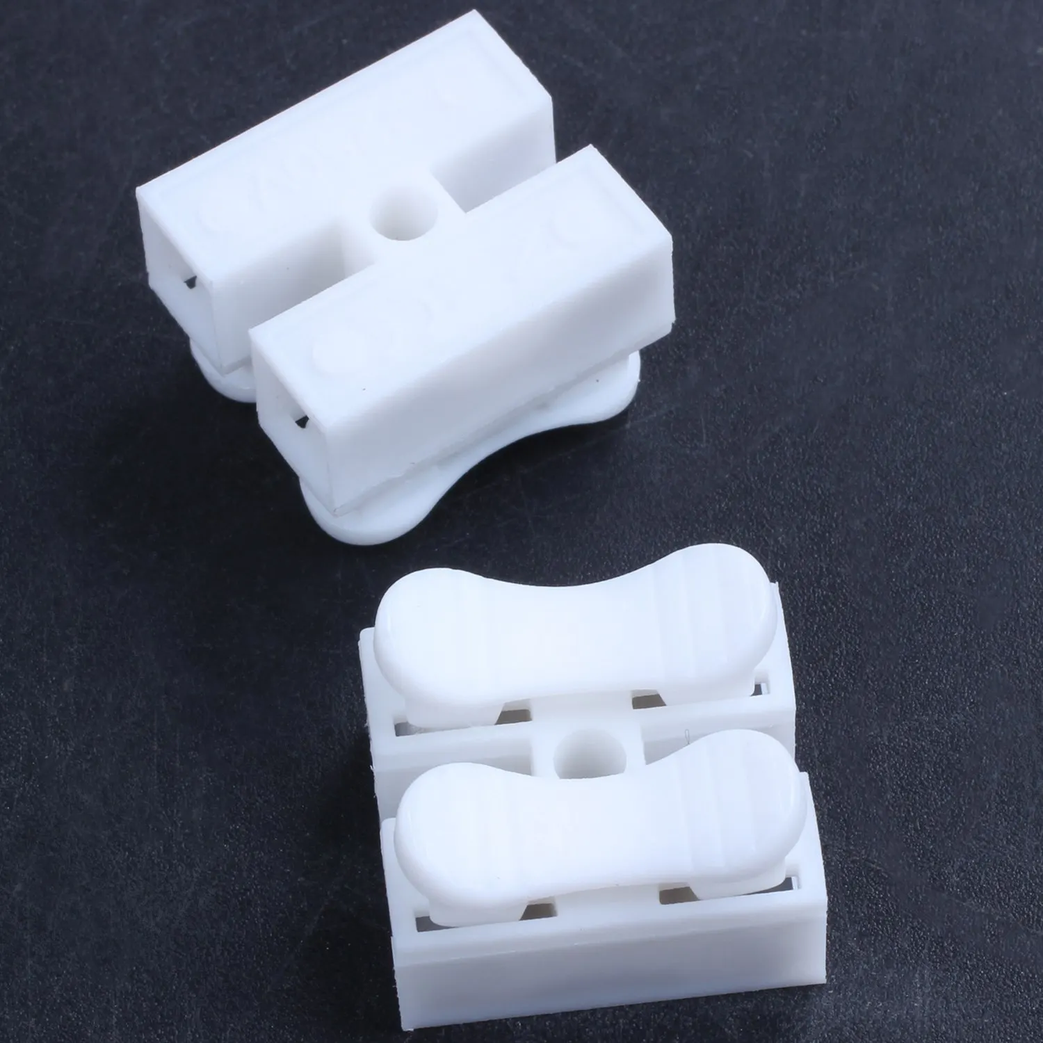 50PCS CH2 Spring Quick Wire Connector Cable Clamp Terminal Block Connector for LED Strip Light