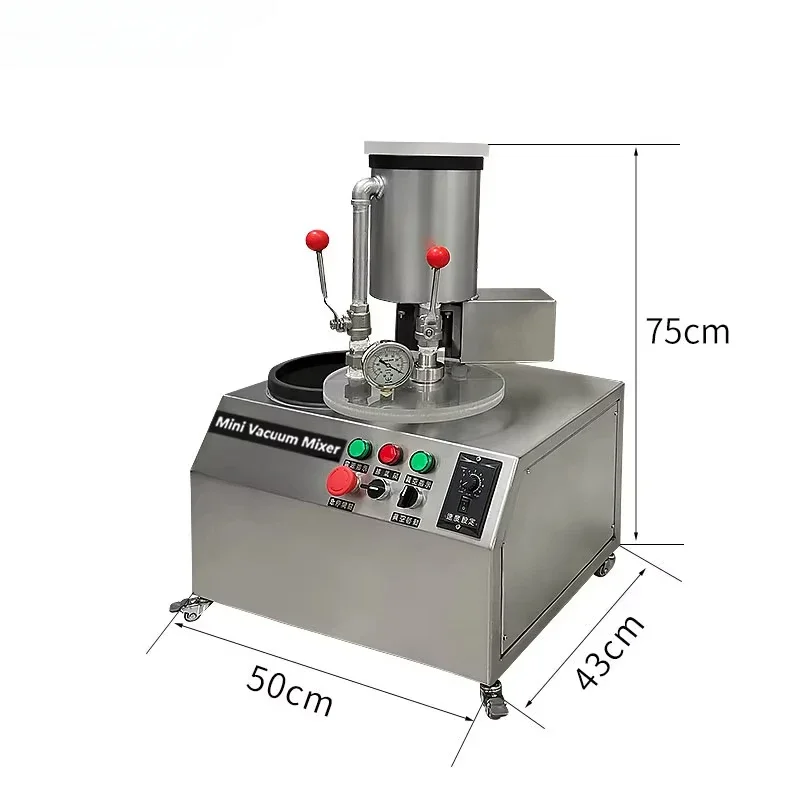 Minimal-Vakuum-Mischmaschine mit Mischpulver Einspritzung und Staubsaugung für Schmuckherstellung Metallgießzubehör