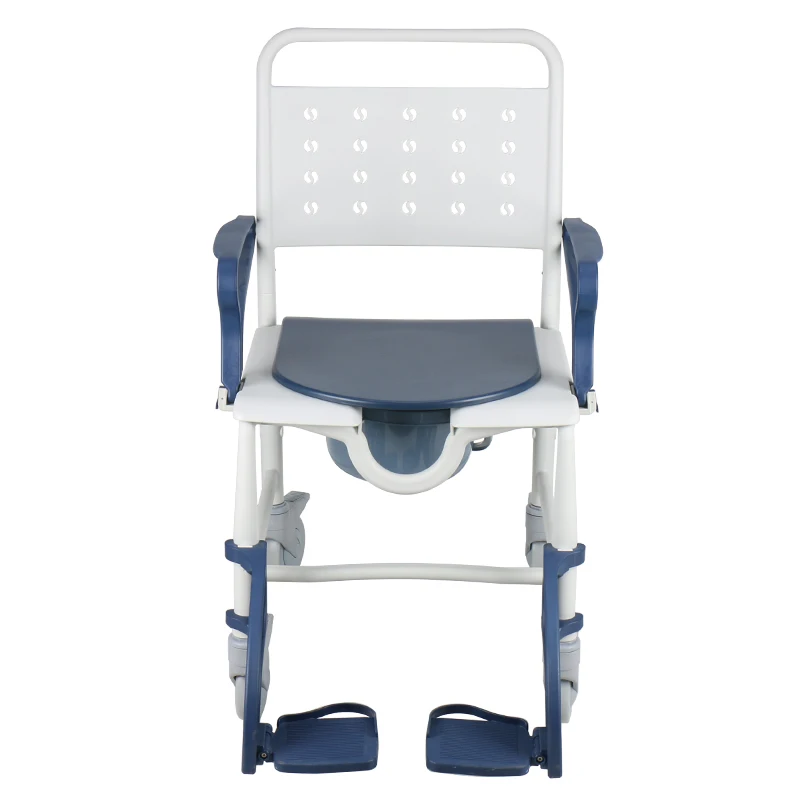 

Wheeled toilet chair portable