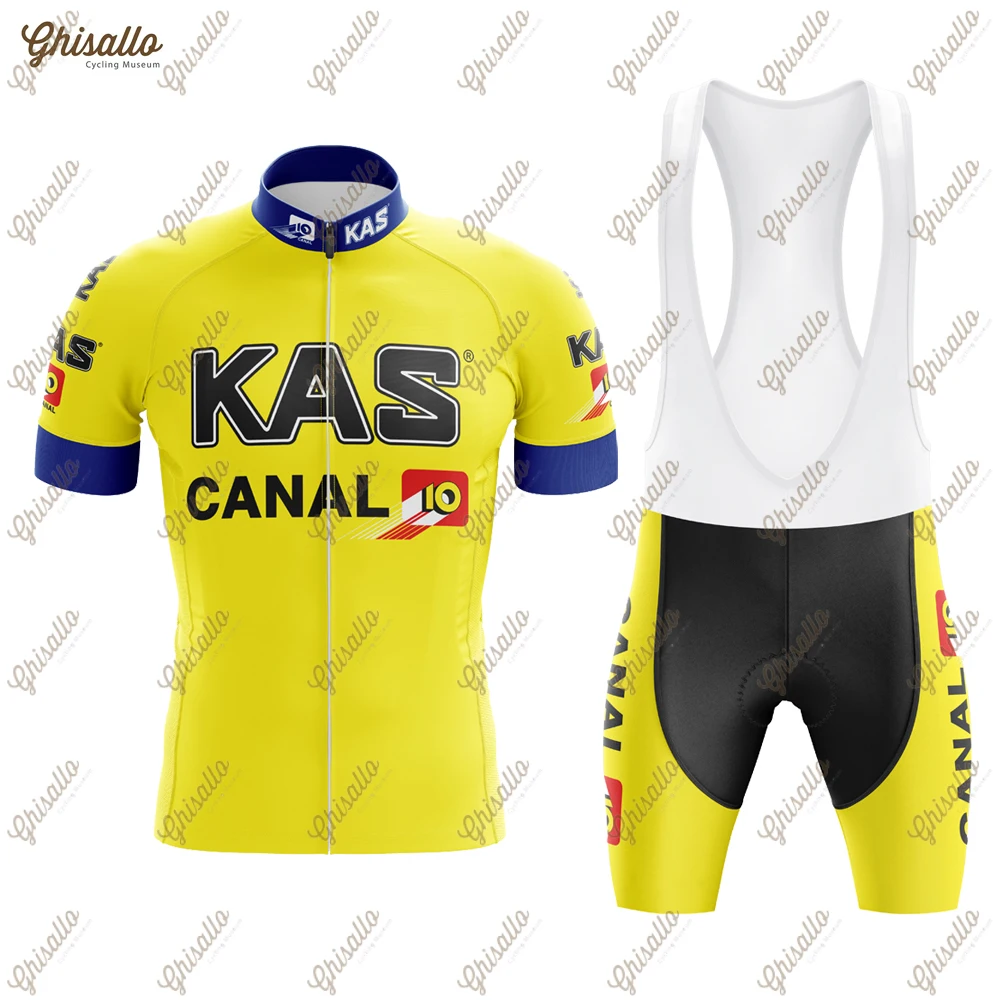 Retro Team Cycling Jersey Set for Men, Short Sleeve, Bib Shorts, Bicycle Clothing, MTB Bike Jersey, Uniform, New, 2023