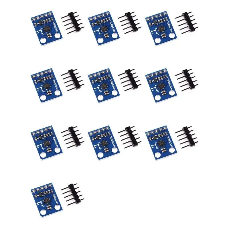 phile-10x-gy-273-hmc5883l-三軸コンパス磁力計センサーモジュール-3v-5v-三軸磁場モジュール-arduino-用