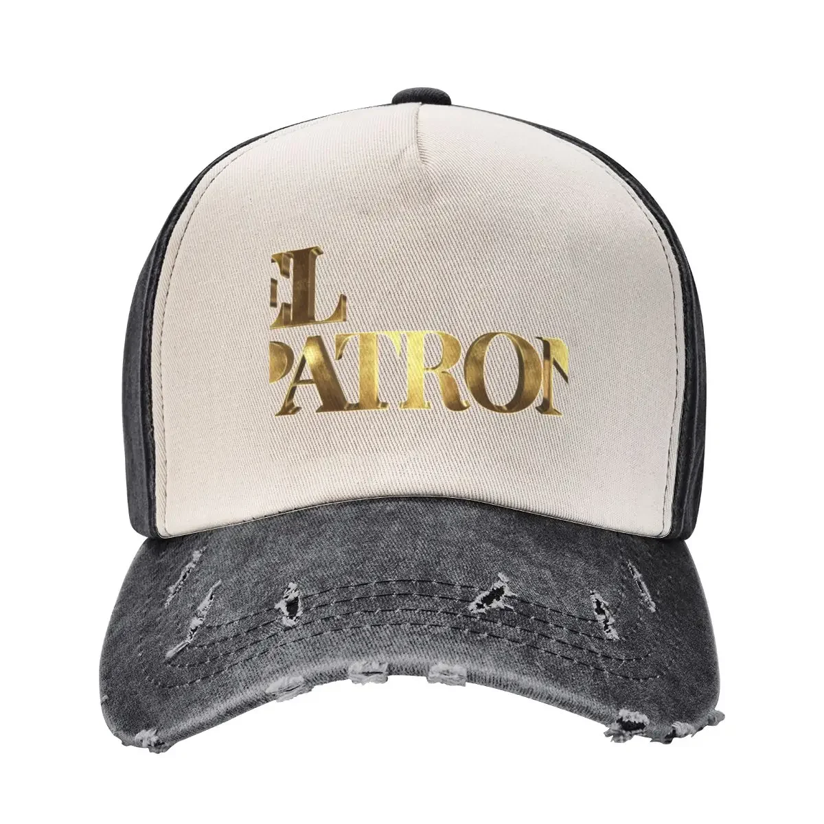 El Patron Gold Baseball Cap Golf Wear Golf Beach Outing Custom Cap Luxury Woman Men's