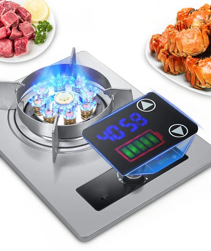 #￥for 7kw Gas Cooktop Single Stove Household Liquefaction Gas Stove Single Coal Desktop Embedded Single Gas Stove 4.5 KW/5.2kw/