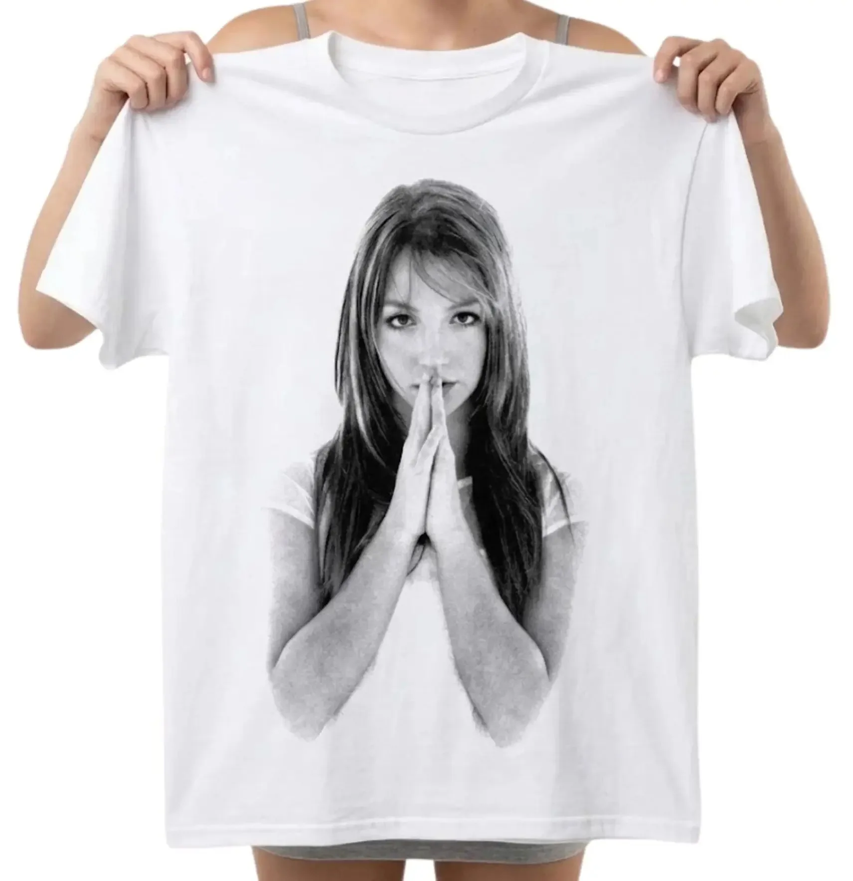 Nueva Camiseta Retro de Britney Spears con Estampado de Goma de Mascar, Moda Casual de Primavera Verano 2026, Ropa Urbana para Hombres y Mujeres, Parejas