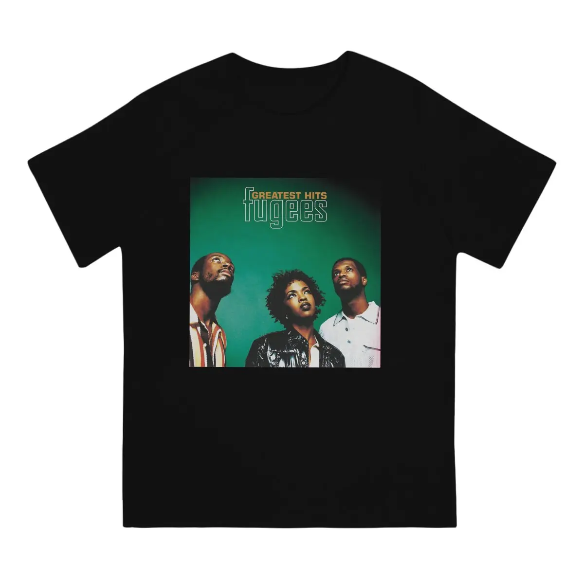 Greatest Hits Men's T Shirt F-Fugees Crazy Tees Short Sleeve Round Neck T-Shirt Cotton Graphic Clothes