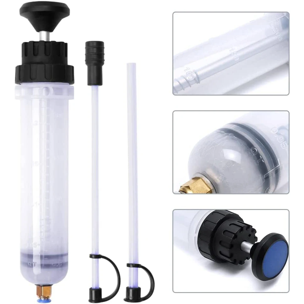 New Car Brake Fluid Oil Extractor Auto Oil Change Syringe with Hose Manual Fuel Suction & Filler Fluid Oil Change Evacuator Pump