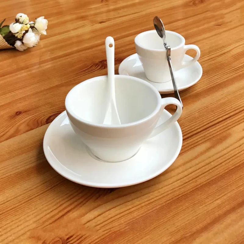 Pure Coffee Cup And Saucer Milk Tea Cup Espresso Cups Milk Cups Tea Mu