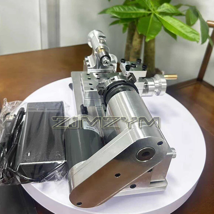 DIY Mini Lathe Multifunctional Household Woodworking Homemade Small Lathe Portable Desktop Micro-Lathe 220V 80W 100-2500r/min