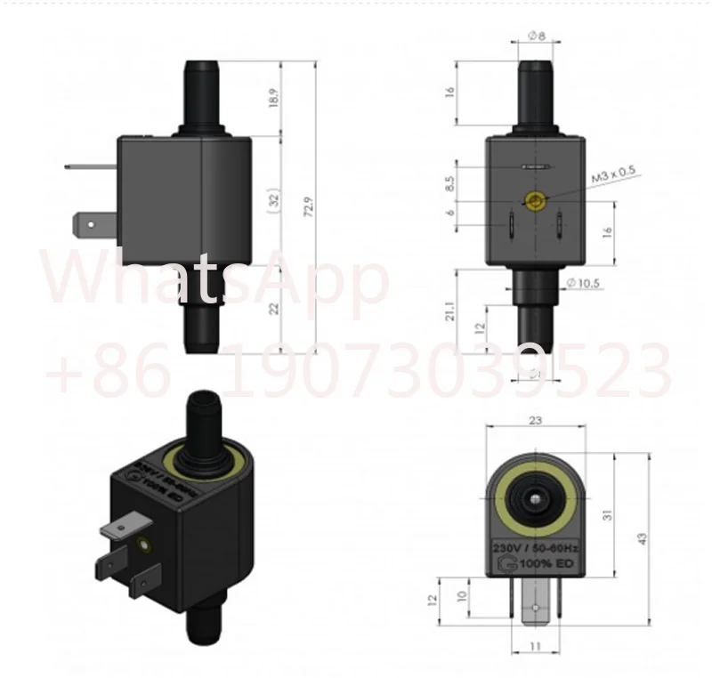 Swiss Gotec Electromagnetic Pump EMS10-E 0 Swiss Gotec Electromagnetic Pump EMS10-E 0