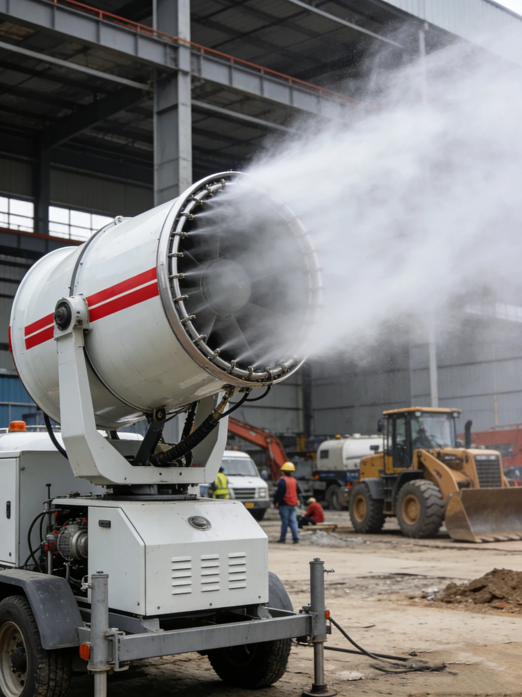 High Pressure Water Spray Fog Cannon 50m 60m 80m 100m 120m Range Fog Cannon for Industrial Mining Dust Suppression customized