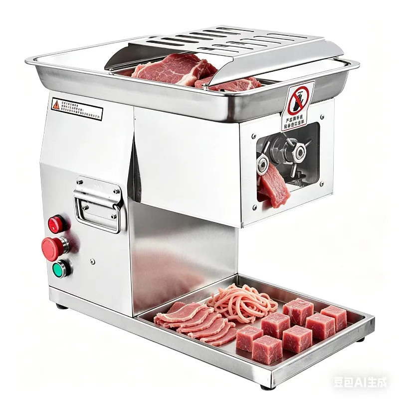 Commercial high-power electric meat cutter, chicken shredding and slicing equipment