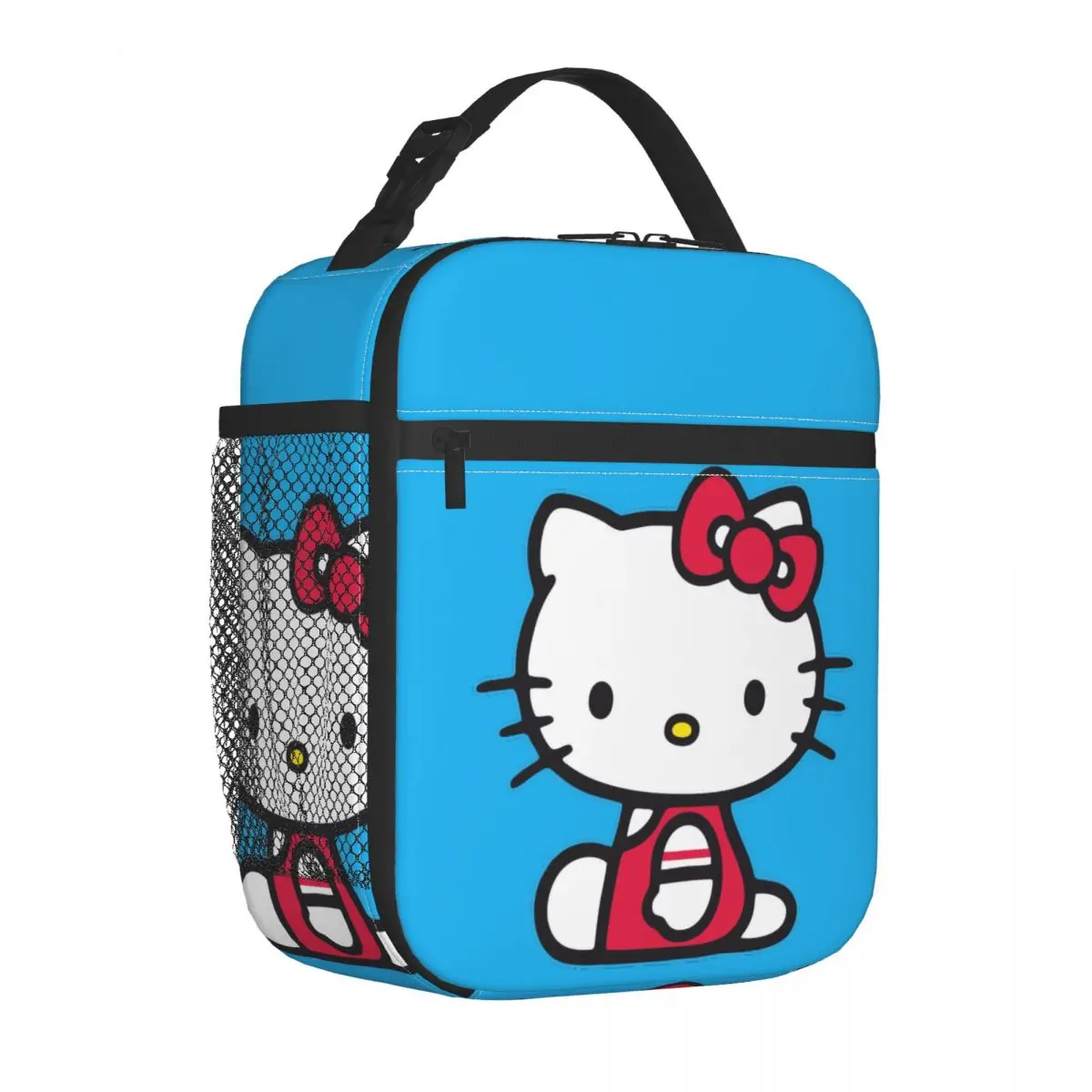 Custom Hello Kitty  Smile Resuable Lunch Box Multifunction Sanrio Cartoon Cooler Thermal Food Insulated Lunch Bag Office Work