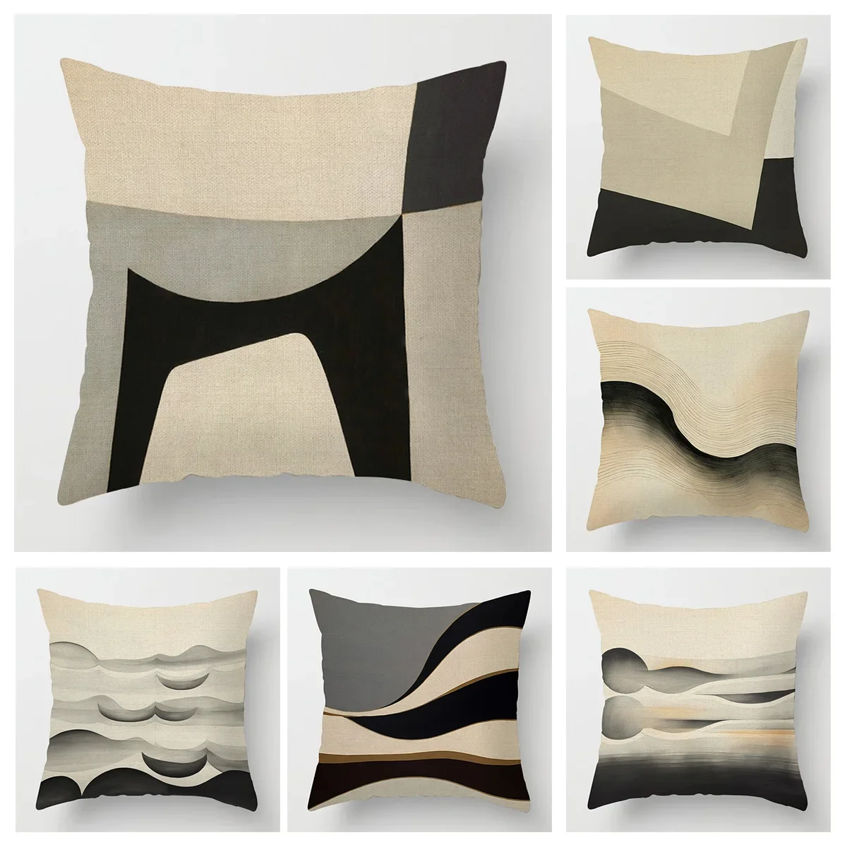 Abstract Geometric Pillowcase 18x 18 Inch Machine Washable Four Seasons Universal Home Decorative Cushion Cover 45x45cm