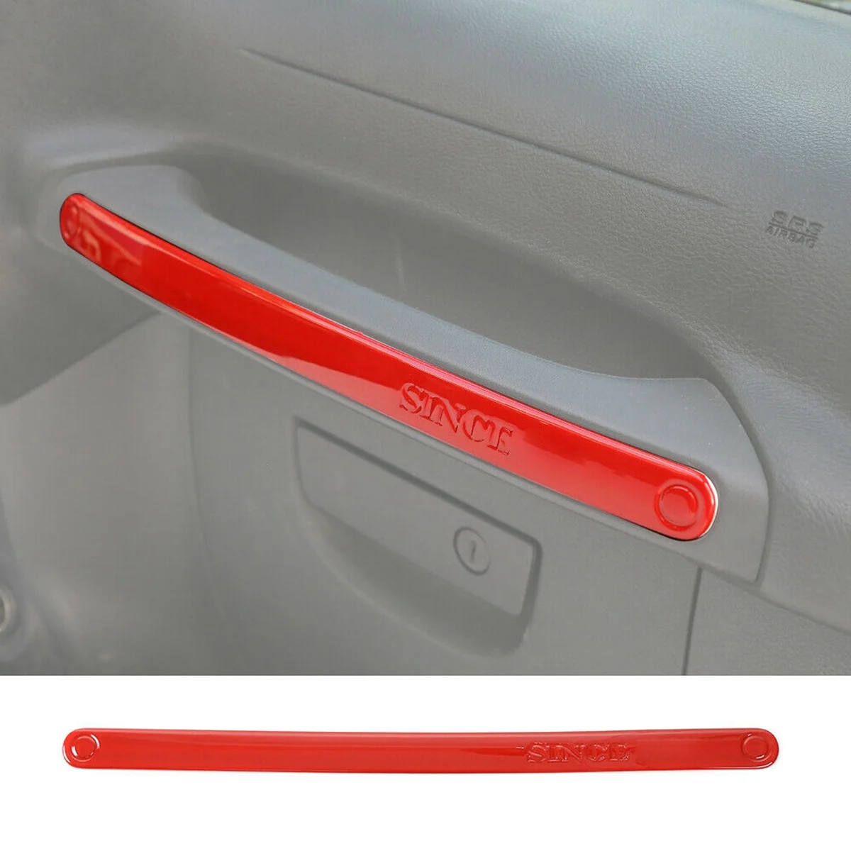 Painel Copilot Grab Handle Cover, ABS Acessórios Interiores para Jeep Wrangler JK 2011-2017