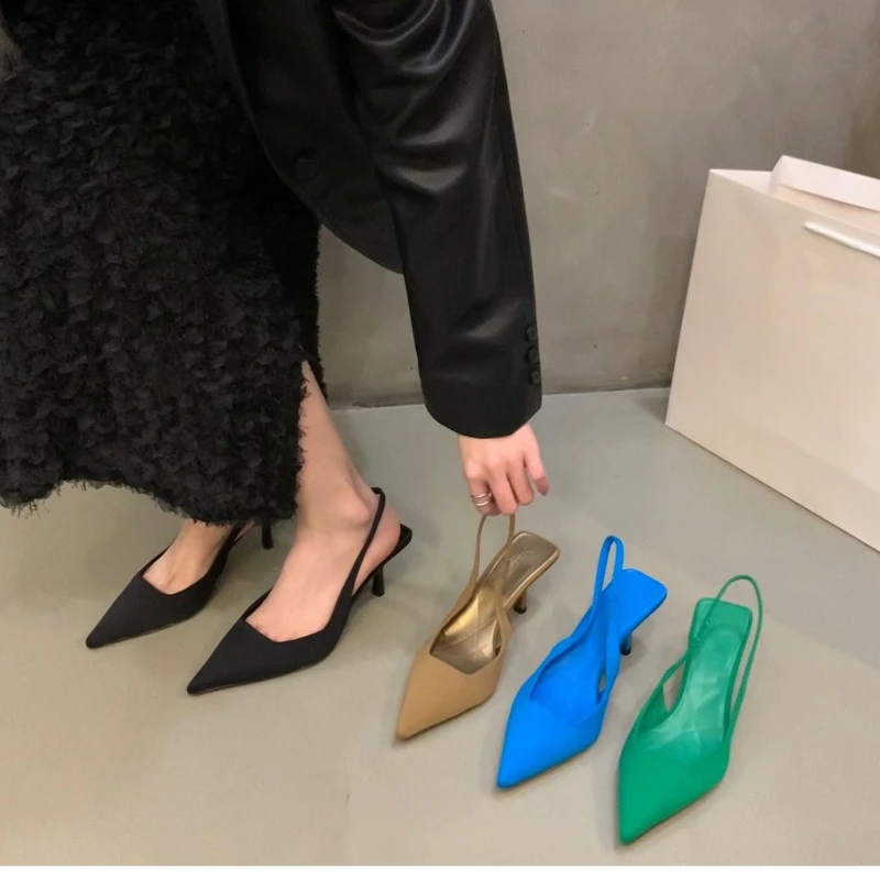 *Summer Sexy Elegant Casual Stiletto Women's Shoes NO:M05 Fashionable Pointed Toe Stiletto Heel Shallow Mouth New Sandals