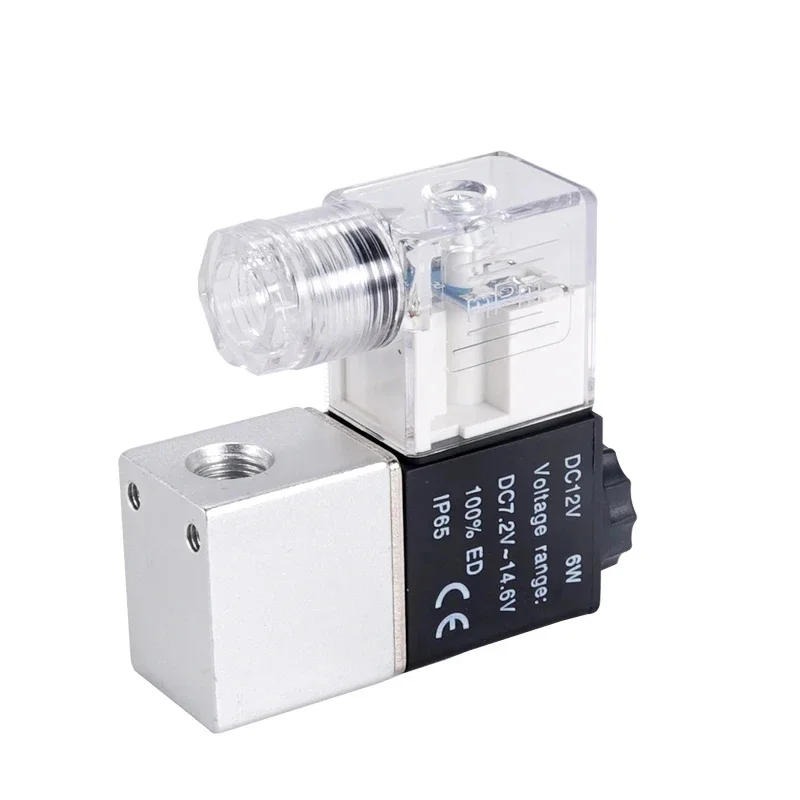 2V025-06 pneumatic solenoid valve 2-position 2-port normally closed air solenoid valve 6mm 8mm 12V 24V 220V