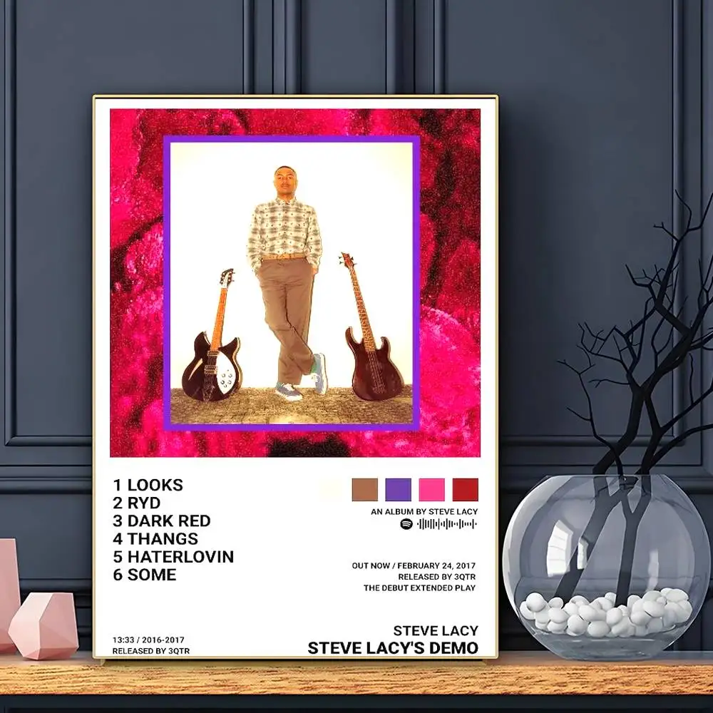 Singer Steve Lacy Poster HD Art Sticky Wall Waterproof Home Living Room Bar Decoration