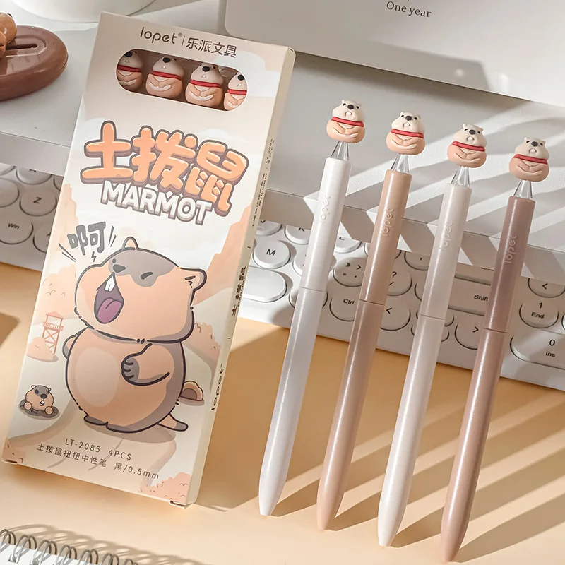 

Lopet Kawaii Groundhog вращающаяся гелевая ручка 0,5 мм быстросохнущая черная Интернет-знаменитость декомпрессия забавная кукла студенческие канцелярские принадлежности