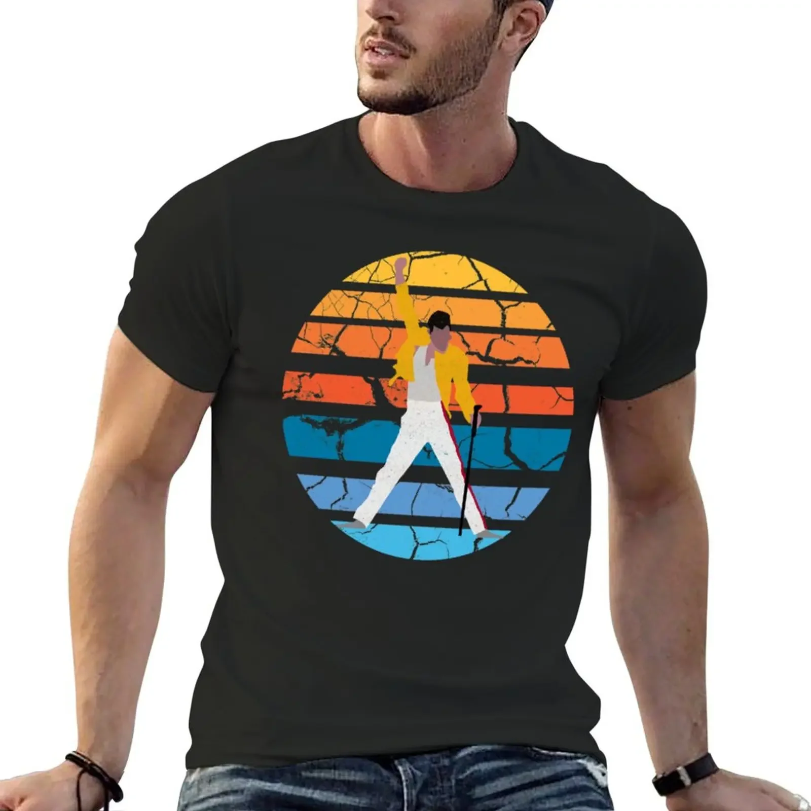 

mercury sunset transparent T-Shirt customs oversizeds mens designer t shirt