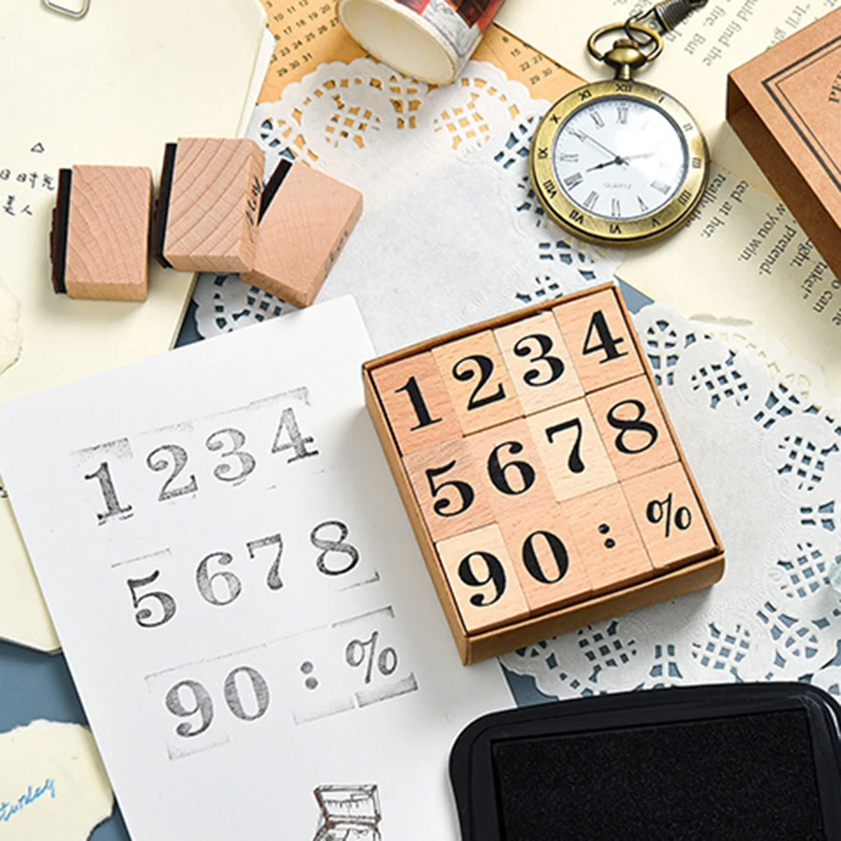 Set Stempel Karet Kayu untuk B - Rubber Date Stamp ulasan dan harga