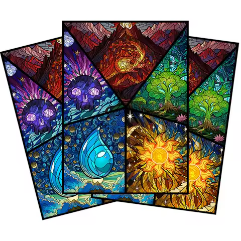 66x91mm 60PCS Standard Size Card Sleeve Cartoon High-Quality Deck Shield Card Cover for MGT/PTCG Game Cards