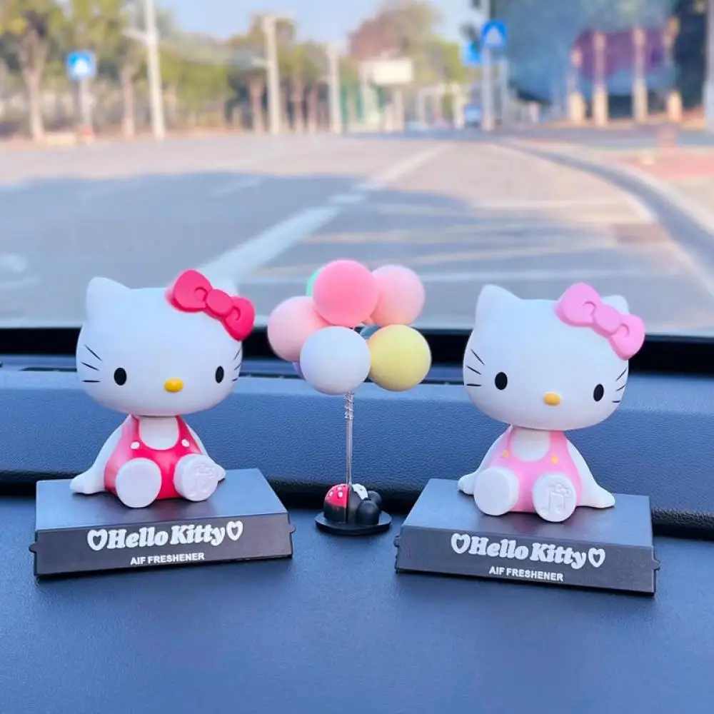 

Kawaii Hello Kitty аниме Sanrio центральная консоль украшение автомобиля Приборная панель симпатичные украшения автомобиля кукла автомобиля аксессуары для девочек Подарки