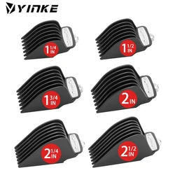 YINKE-Wahl Cabelo Clipper Guards para Wahl, Aparadores com Clipe De Metal, Premium, 6 Tamanho, Comprimento De Corte, Limite Guia, Pente Anexos