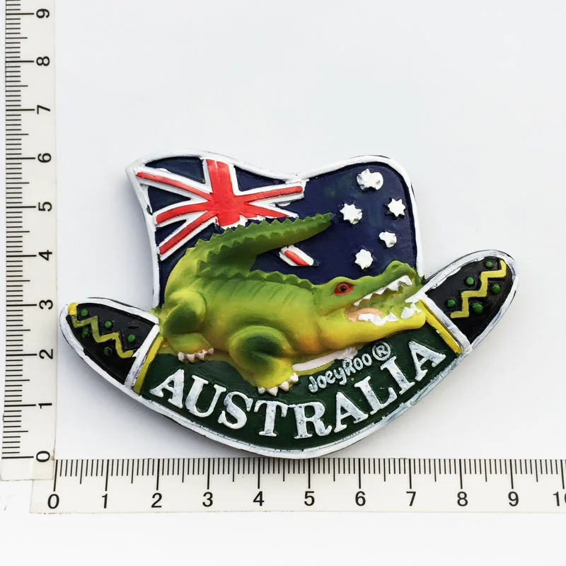 

Creative Crocodile Australia Personalized Fridge Magnet Decoration Message Stickers Crafts Tourism Souvenir