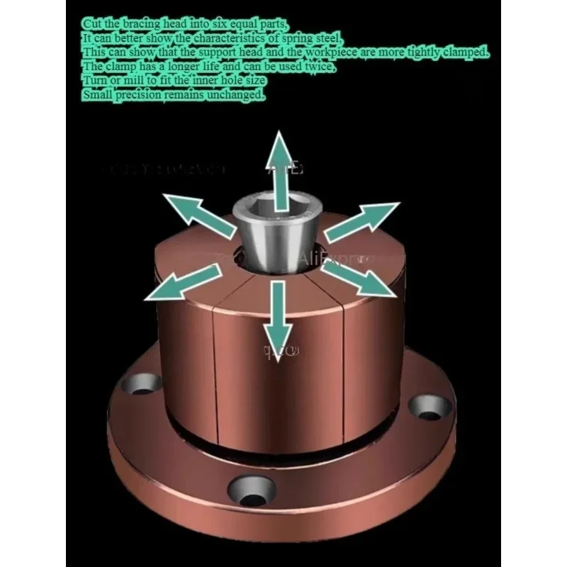 CNC inner support fixture quick positioning expansion pin, manual inner hole locking positioning pin