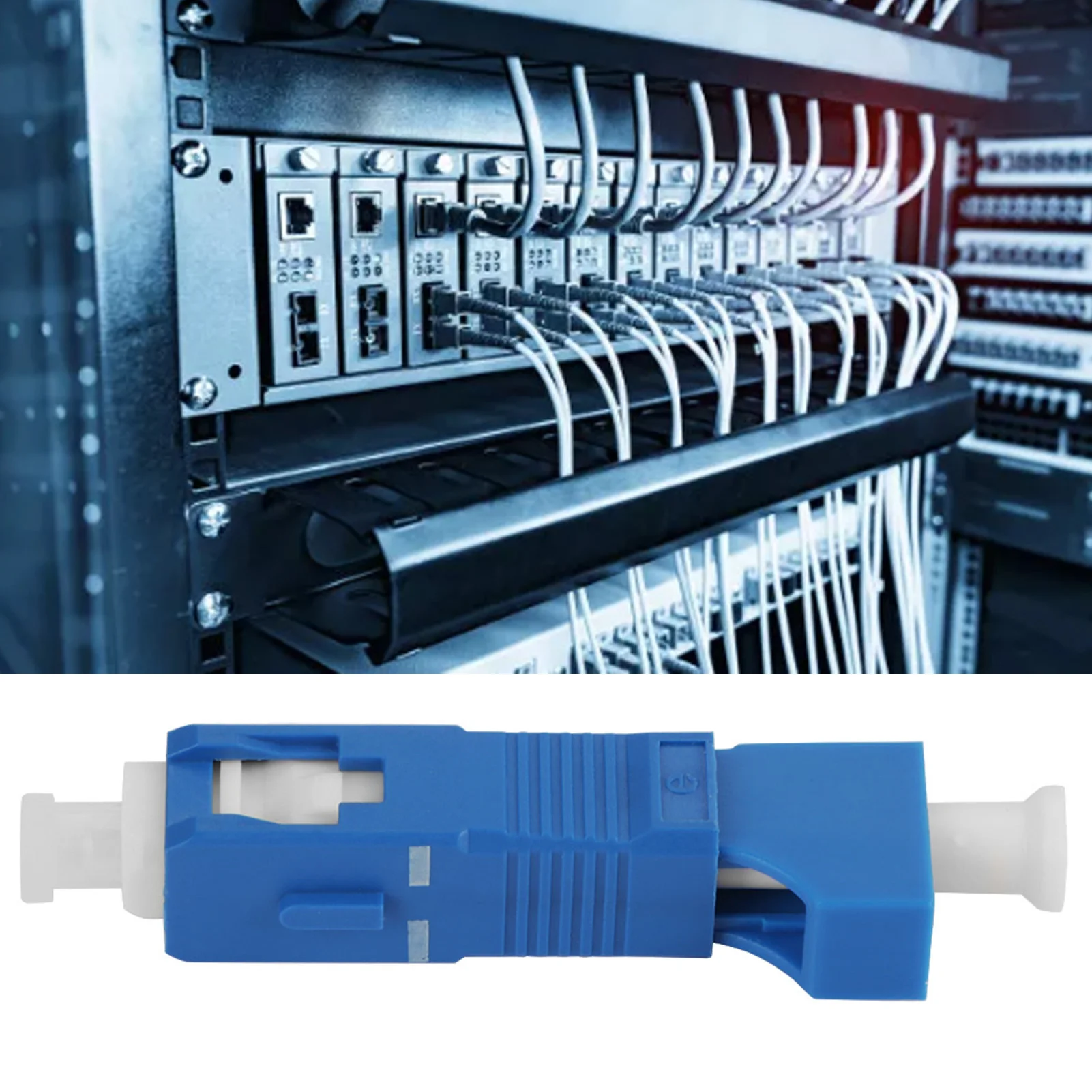 Single Mode Fiber Optic Adapter SC Male To LC Female Optical Converter Easy To Install Lightweight Small Size Conversion Device