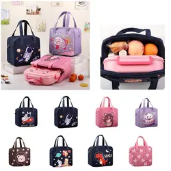 1Pcs Breakfast Organizer Insulated Thermal Bag Storage Bag Cute Lunch Bag Picnic Travel Cartoon Cooler Warm Box Kid Student