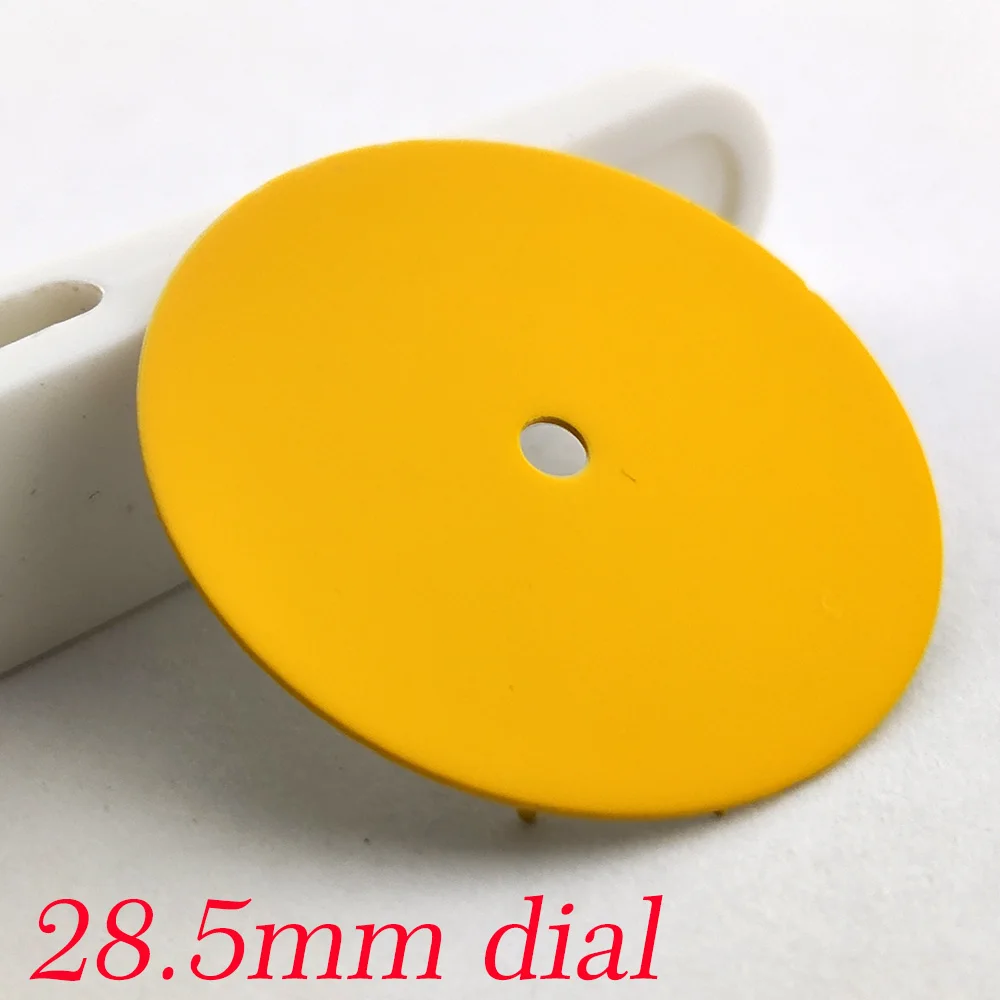 customized 28.5mm dial frosted blank dial for NH35/ NH36/ NH34 movement DIY accessories No/single/dual calendar watch dial nh35