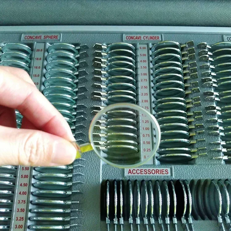 Glasses insert box TLS-232 metal outer ring glasses tool insert box, optometry equipment lens box