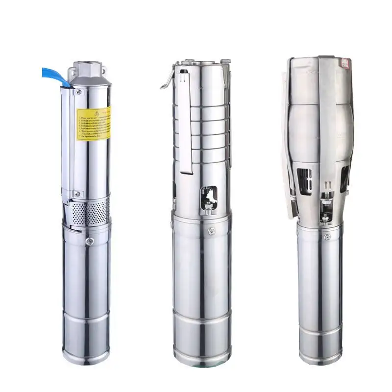 

High Pressure Electric Brushless Stainless Steel Screw Submersible Water Pump OEM Irrigation Solar Water Pump for Deep Wells