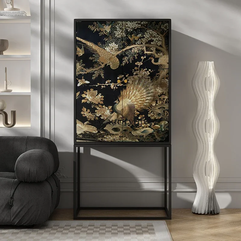 

ls 42 Meiyi French medieval light luxury multi-functional cloakroom storage high cabinet
