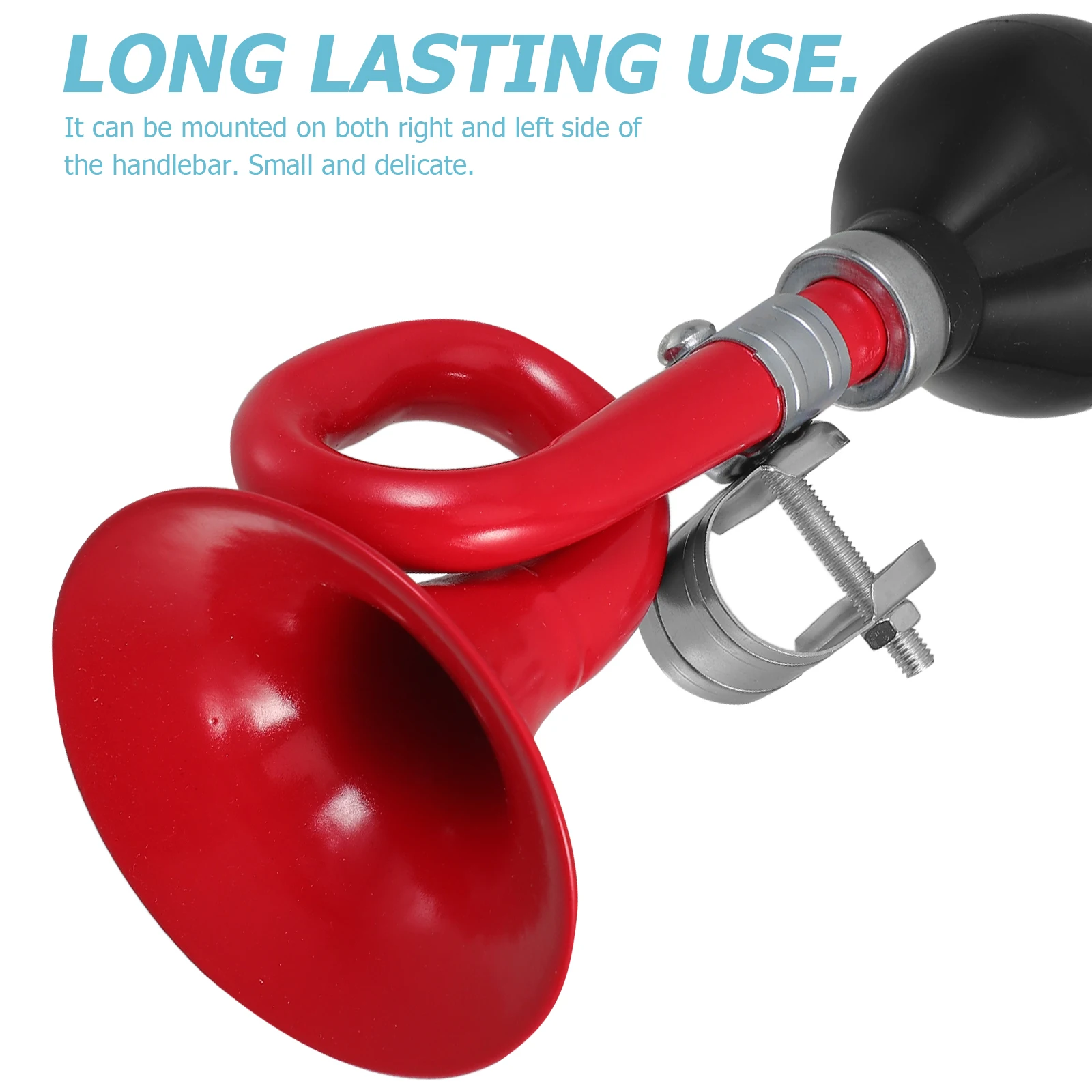 

Bicycle Bell Bike Horn Red Color Lightweight Portable Handlebar Mountable Suitable for Mountain Road Urban Bikes Scooters
