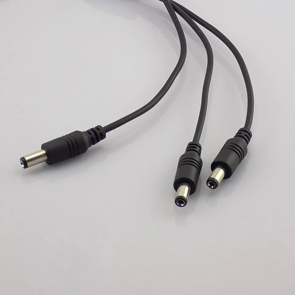 1 Female to 3 Male DC Power jack Adapter Splitter 3 way Plug Cable 5.5mm*2.1mm 12V Supply for CCTV Security Camera led strip E2