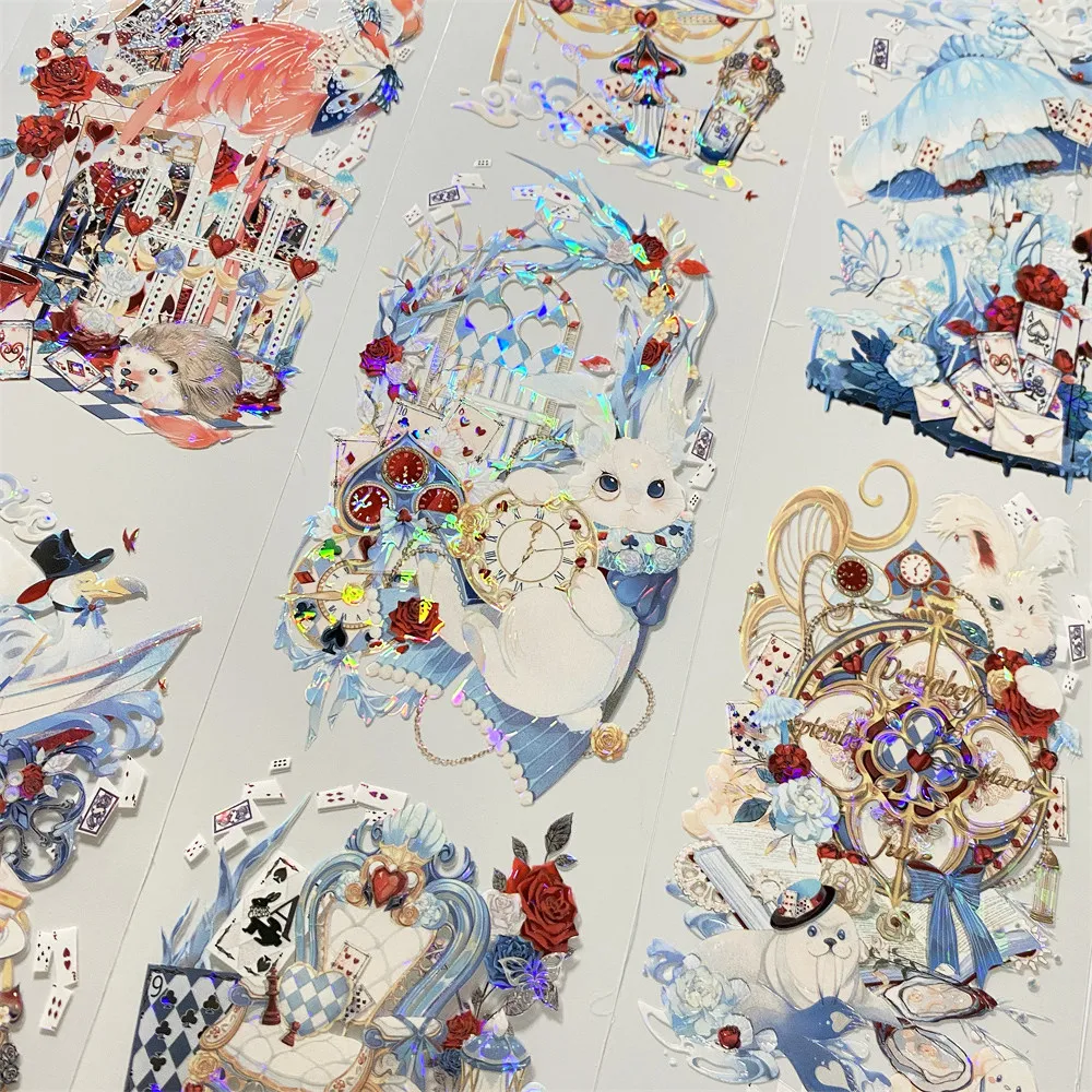 

Pet Washi Tape M9 Dream Alice Witch Chess And Card Fantasy Antique Journal Mobile Phone Case Sticker