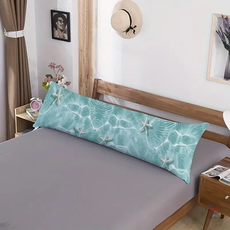 Single Piece Elegant Oriental Scenery Painting Cover - Polyester Material, Featuring Modern Prints Paired with Classic Elements,
