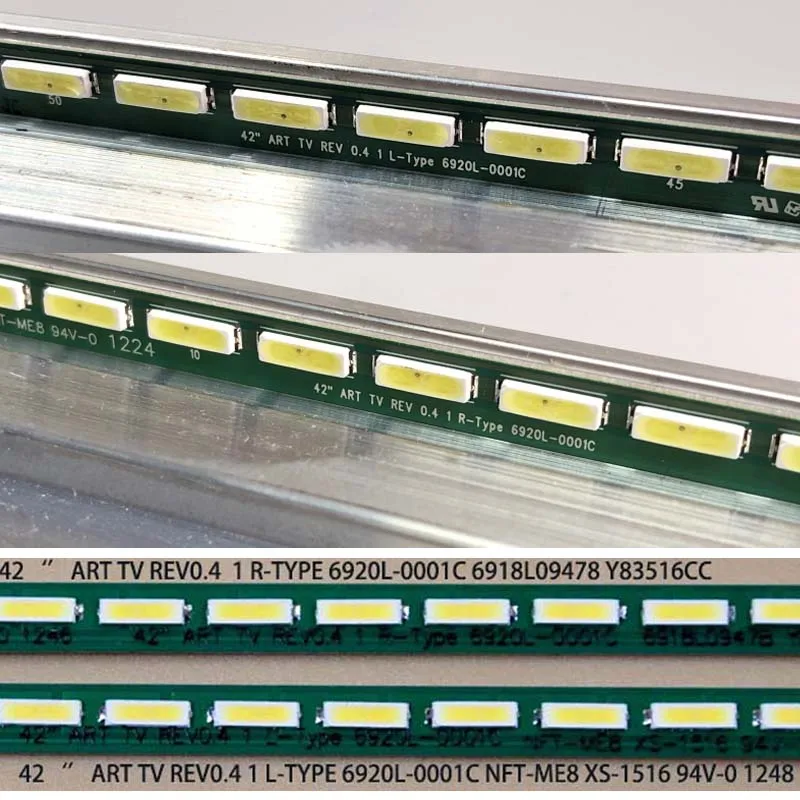 LED Backlight Strip For LG 42LM669T 42LM640S 42LM660S 42LM669S Bars 6916L0948B 42" ART TV REV 0.4 L/R-Type 6920L-0001C  Planks