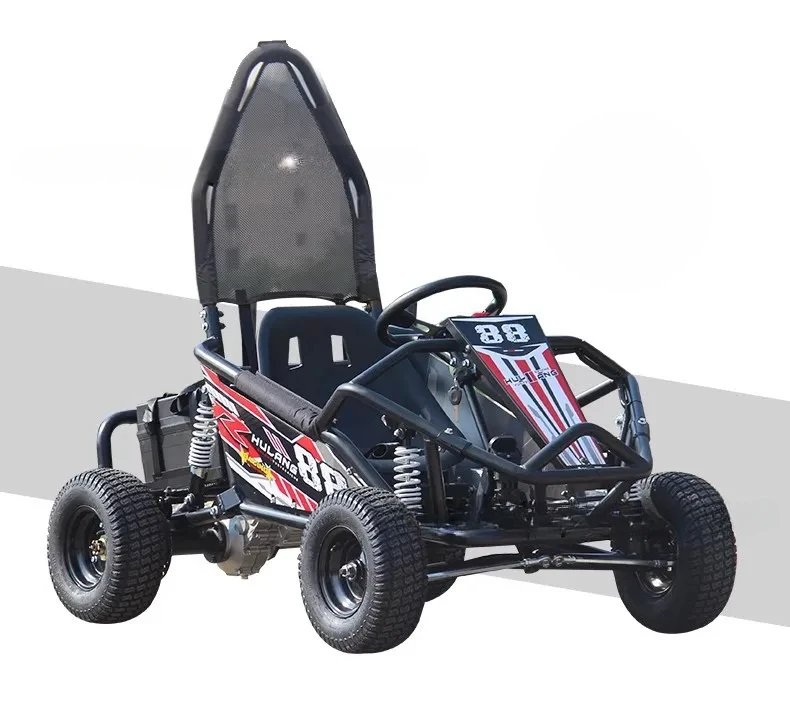 Single four-wheeled off-road beach car electric gasoline go-kart parent-child venue competitive mountain drift go-kart