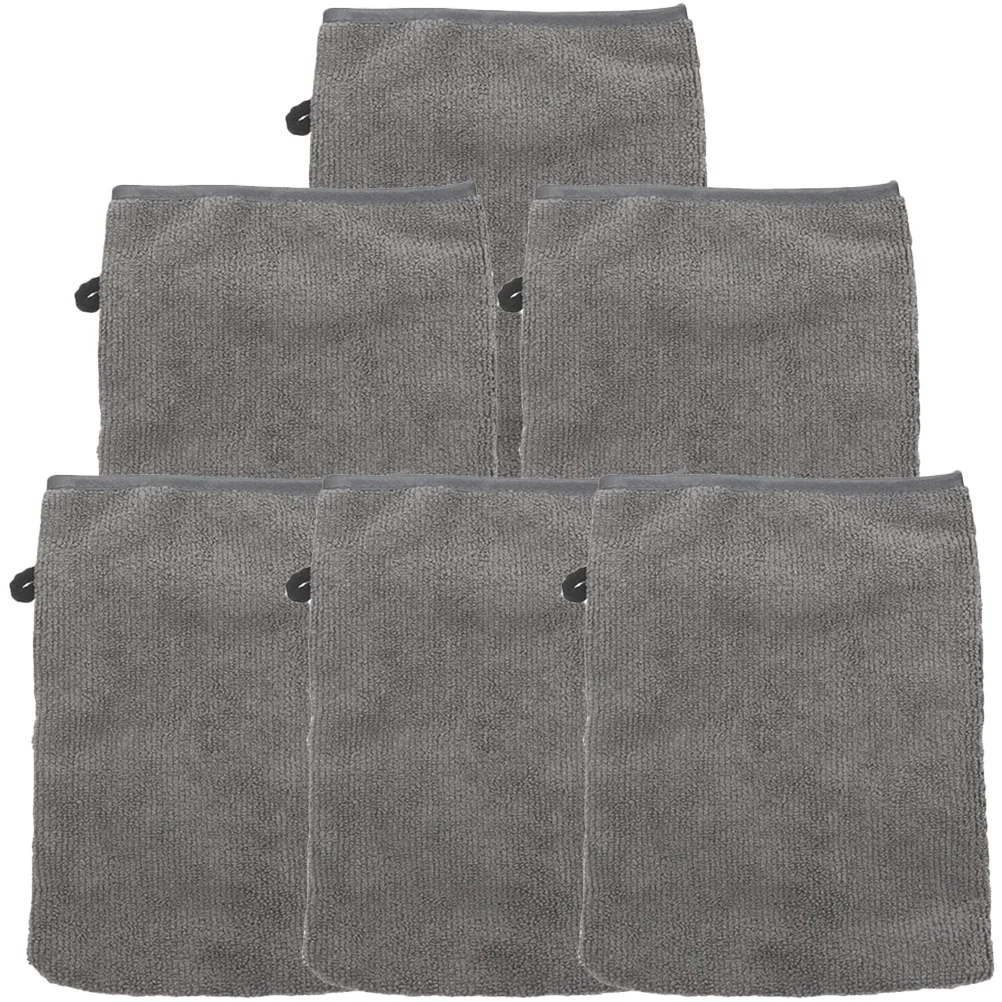 6 個メイク落とし布マイクロファイバー洗顔手袋再利用可能なポータブル洗顔ミットアイシャドウ口紅マスカラ用