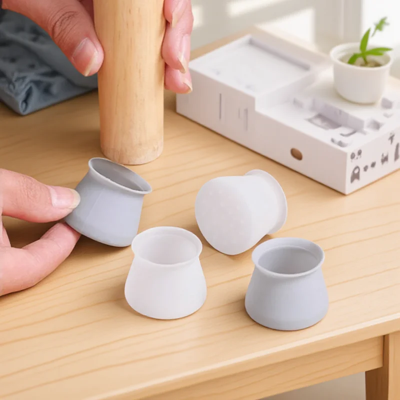 

Нескользящие подушечки для ножек мебели, силиконовые чехлы для ножек стола, стула, защитные накладки на пол, нижние накладки на ножки мебели