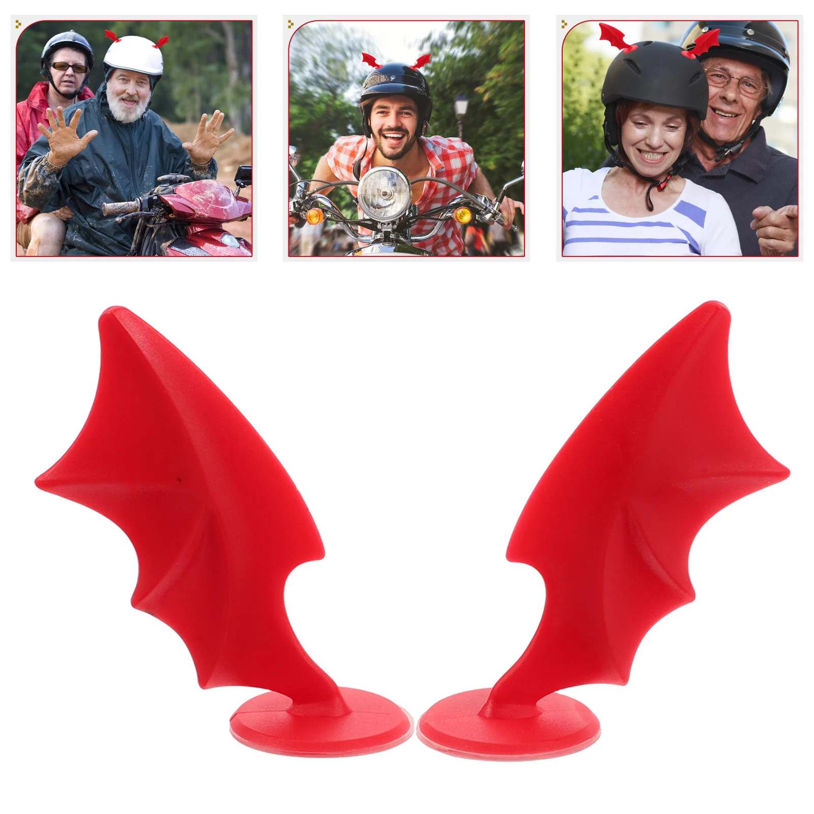 2 Pcs Electric Car Wings Accessories Cute Toy Motorcycle Decorations Bike Plastic Miss Horn