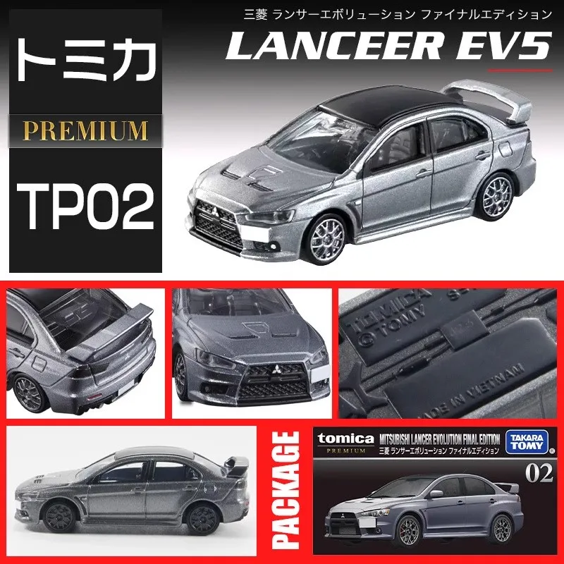 Takara Tomy Tomica Premium 02 Mitsubishi Lancer Evolution Final Edition Diecast Automotive Modell Ornamente Display Cas Spielzeug Geschenk