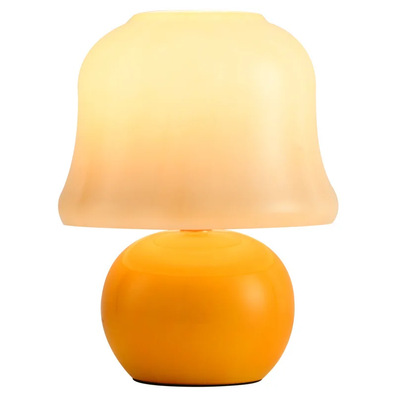 

Premium retro cream glazed bedroom living room decoration atmosphere ceramic lamp